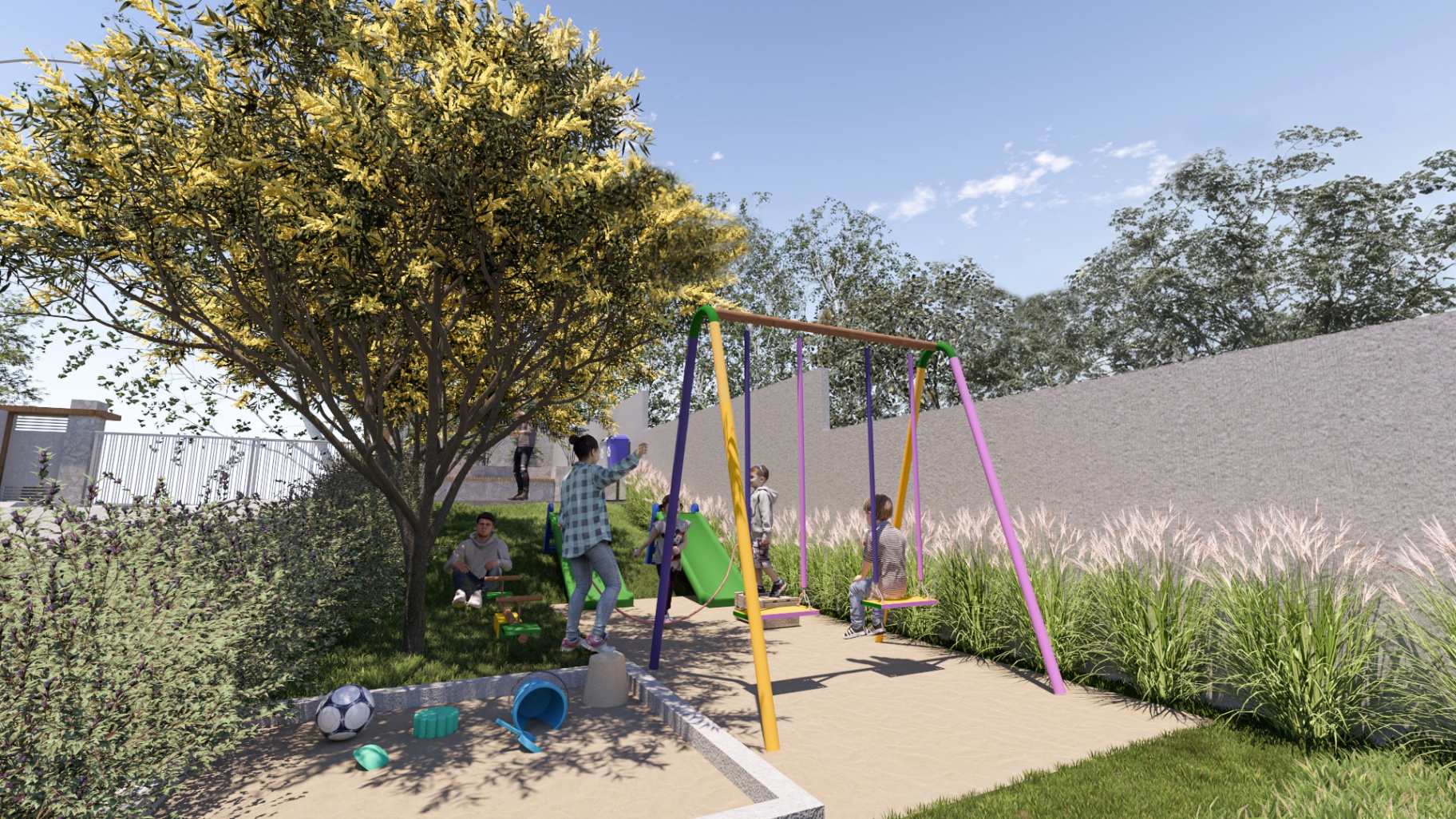 Playground e área de lazer infantil